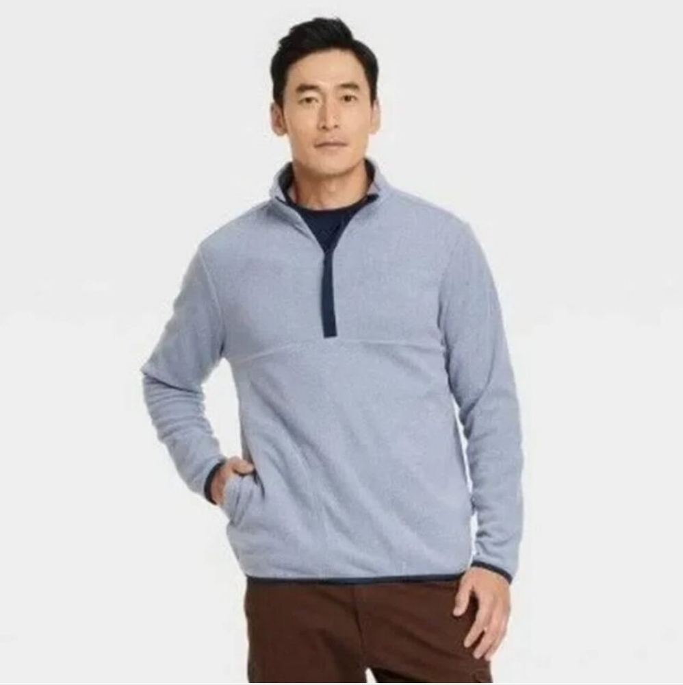 GoodFellow & Co. Men's Polar Fleece Half Zip Sweatshirt  Activewear NWT Size: M